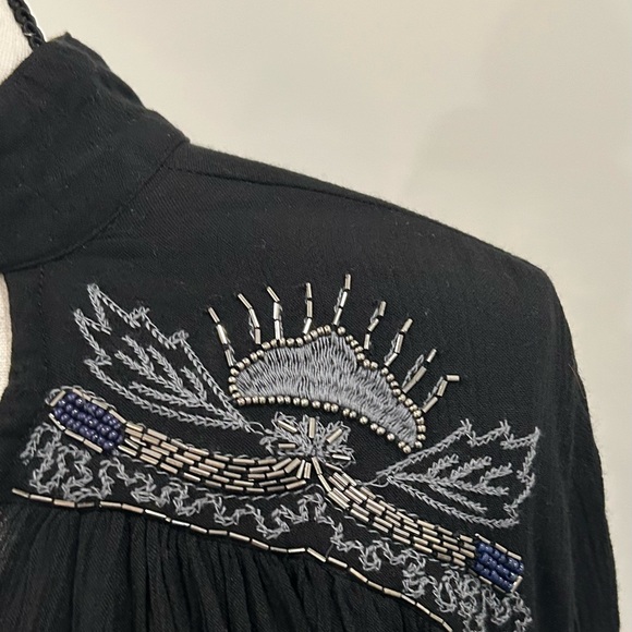 Free People Beaded Boho Blouse - Picture 3 of 6